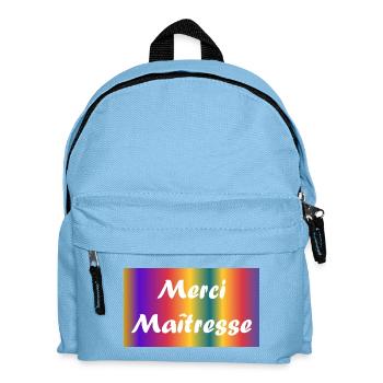 GELIEBTE. VIELEN DANK. DANKE HERRIN - Kinder Rucksack - Hellblau - Vorne