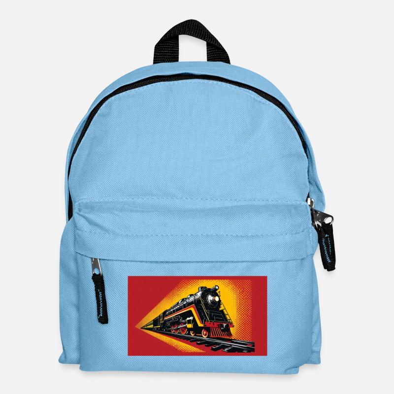Train 1 2 - Sac à dos Enfant - bleu clair