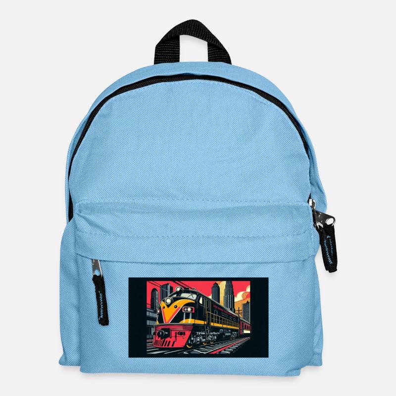 Train 1 4 - Kids' Backpack - light blue