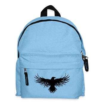 The flight of the crow - Kids' Backpack - light blue - Front