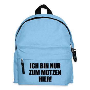 I'm just here to moan - Kids' Backpack - light blue - Front