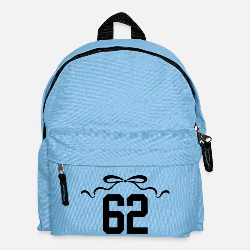 Nummer 62 Knoten - 62. Jahrestag - Kinder Rucksack - Hellblau