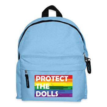 PROTECT THE DOLLS RAINBOW - Kids' Backpack - light blue - Front