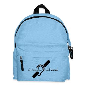 Ich kann dich nicht hören. Audition limitée. - Sac à dos Enfant - bleu clair - Devant
