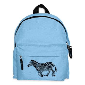 Zèbre - Sac à dos Enfant - bleu clair - Devant
