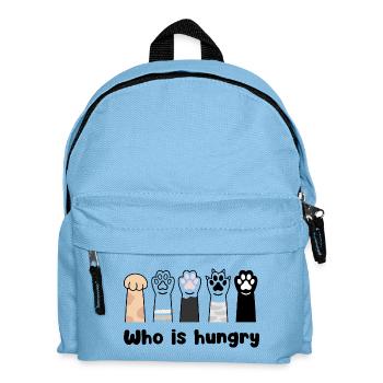Paw Print Parade Silhouettes - Kids' Backpack - light blue - Front