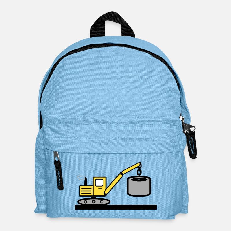 Excavator - Kids' Backpack - light blue