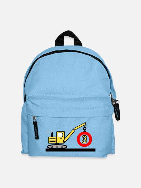 Bagger - Kinder Rucksack - Hellblau