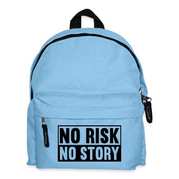 No Risk No Story - Kids' Backpack - light blue - Front