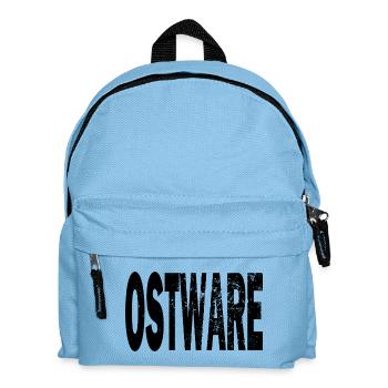 DDR Ostware Fun Ostalgie Geschenk Hoodie T-Shirt - Kinder Rucksack - Hellblau - Vorne