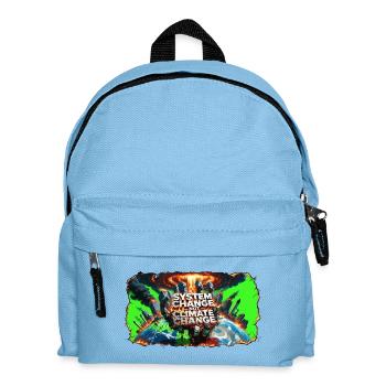 Changement systémique, pas changement climatique - Sac à dos Enfant - bleu clair - Devant