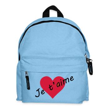Ich liebe dich - Kinder Rucksack - Hellblau - Vorne