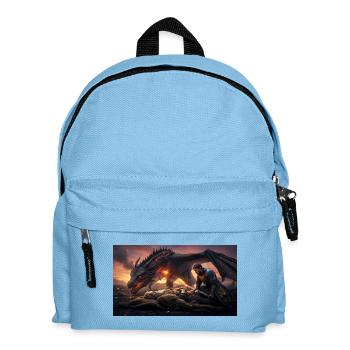 Beowulf Dies After Slaying the Mighty Dragon - Kids' Backpack - light blue - Front
