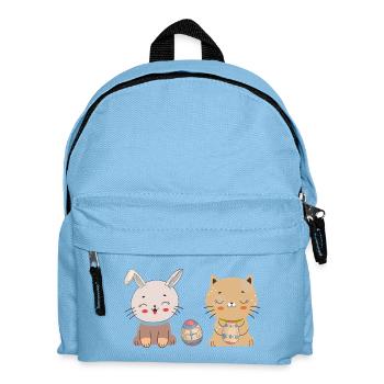 niedliche Katzen  Osterfest - Kinder Rucksack - Hellblau - Vorne