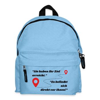 Pfad der Entdeckung: Lerne Neues kennen!  - Kinder Rucksack - Hellblau - Vorne