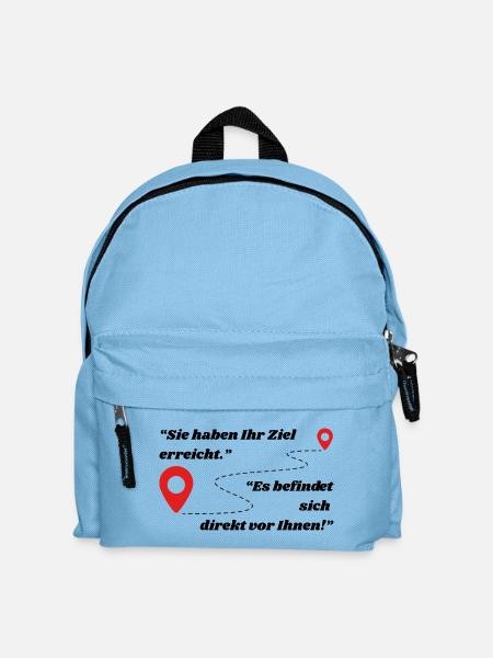 Pfad der Entdeckung: Lerne Neues kennen! - Kinder Rucksack - Hellblau