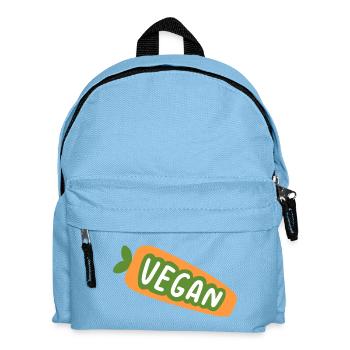 Vegan Shirt Plant Based Design Cute Veggie Aesthet - Kinder Rucksack - Hellblau - Vorne