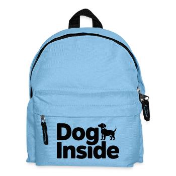 Dog Inside Silhouette - Kinder Rucksack - Hellblau - Vorne