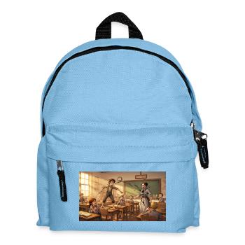 Rebellion und Chaos im Klassenzimmer Tom Sawyer - Kinder Rucksack - Hellblau - Vorne