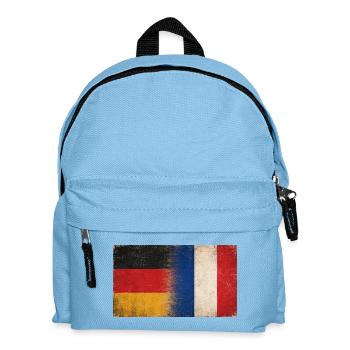 Germany France Friendship Flag - Kids' Backpack - light blue - Front