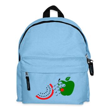 Obst - Kinder Rucksack - Hellblau - Vorne