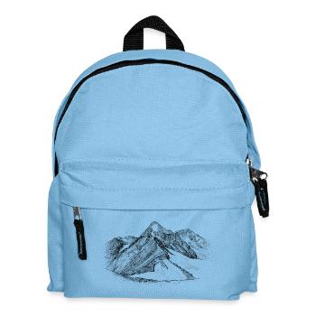 Silhouette de Königspitze Ortles-Alps design - Sac à dos Enfant - bleu clair - Devant