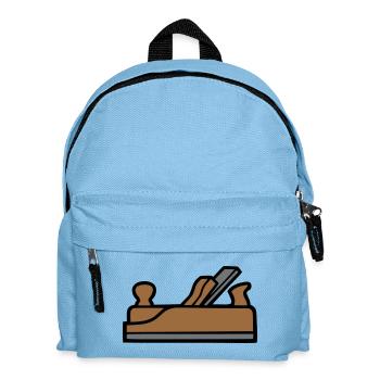 Planer Carpenter Icon - Kids' Backpack - light blue - Front