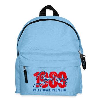 1989 Germany – Walls Down. People Up | Fall of the Berlin Wall - Kids' Backpack - light blue - Front