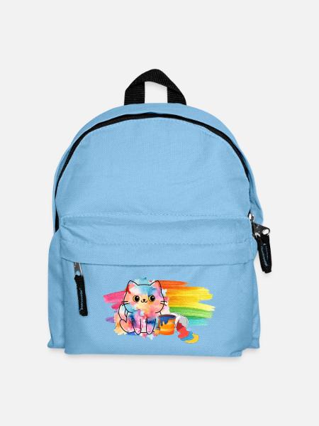 Color Splash Kittenfarbe - Kinder Rucksack - Hellblau