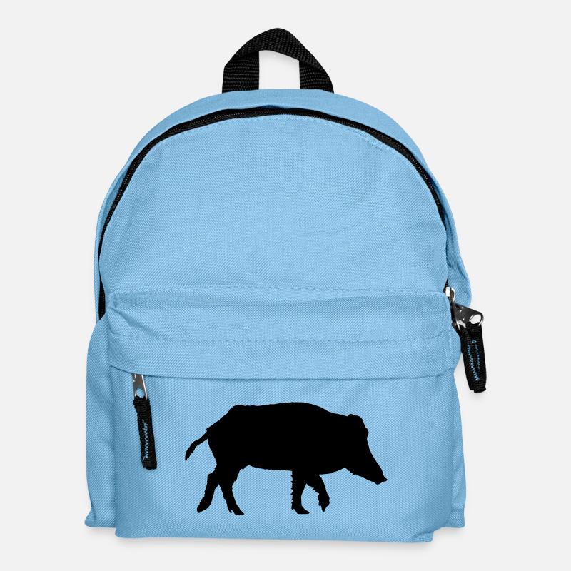 Wildschwein - Kinder Rucksack - Hellblau