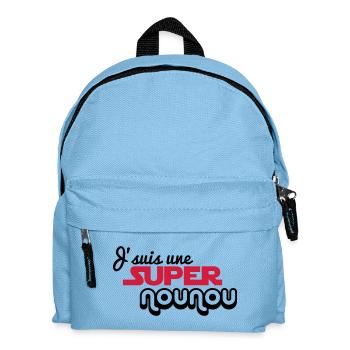 I'm a super nanny - Kids' Backpack - light blue - Front
