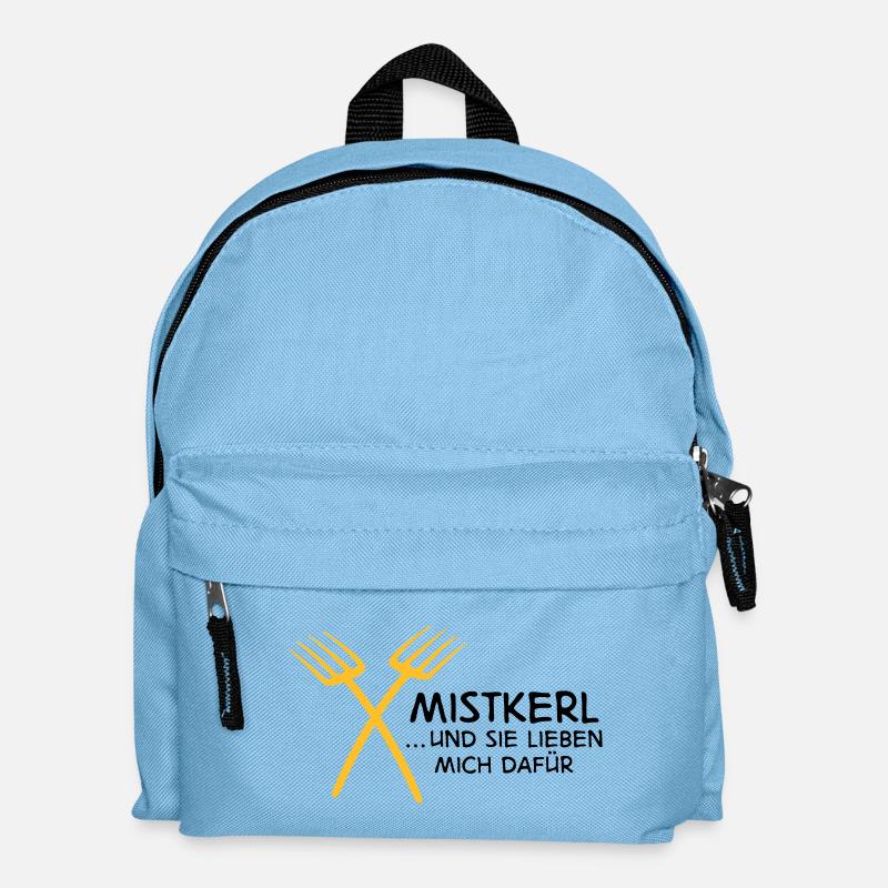 2541614 15142795 mistkerl - Kinder Rucksack - Hellblau
