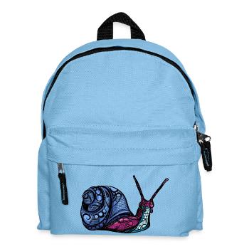 Snail - Kids' Backpack - light blue - Front