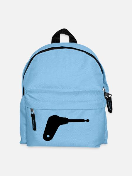 Oldtimer tractor ignition key - Kids' Backpack - light blue