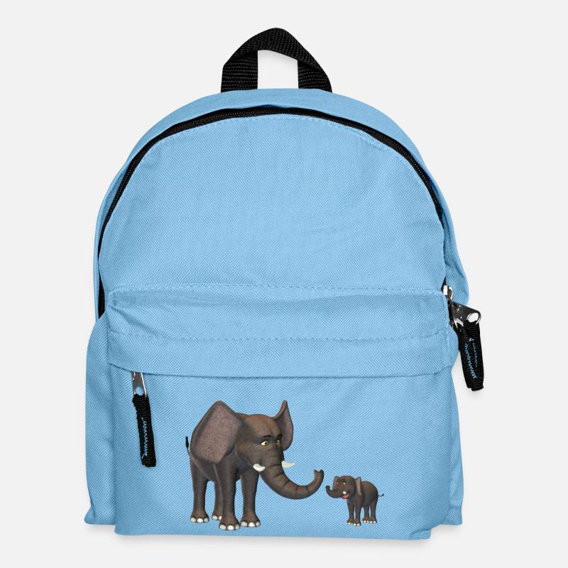 elephants - Kids' Backpack - light blue