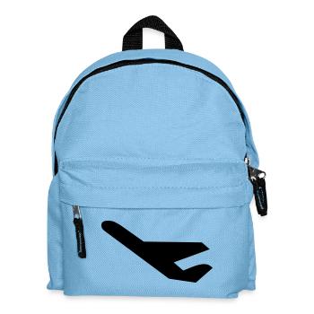 flugzeug - Kinder Rucksack - Hellblau - Vorne