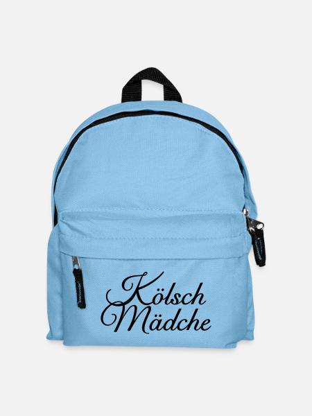 Kölsch Mädche - Frauen, Mädels, Mädchen aus Köln - Kinder Rucksack - Hellblau