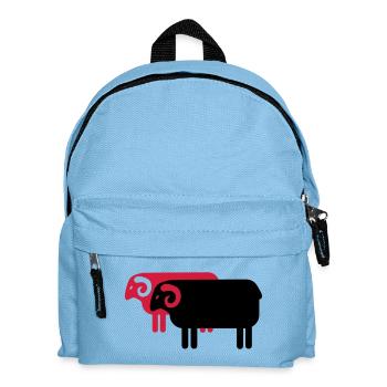 Heidschnucken Lüneburger Heide - Kinder Rucksack - Hellblau - Vorne