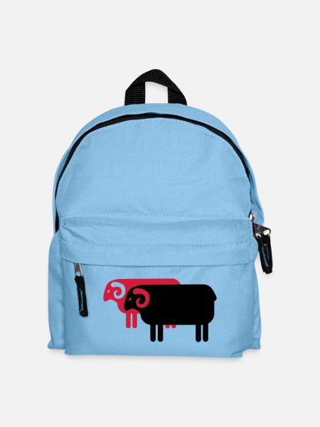 sheep - Kids' Backpack - light blue
