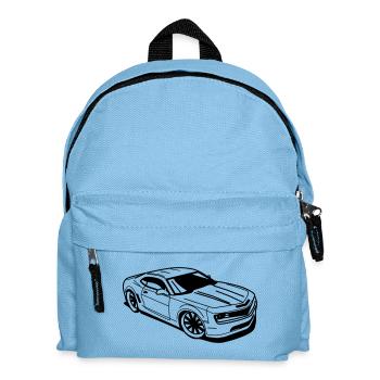 Amerikanischer Sportwagen - Kinder Rucksack - Hellblau - Vorne