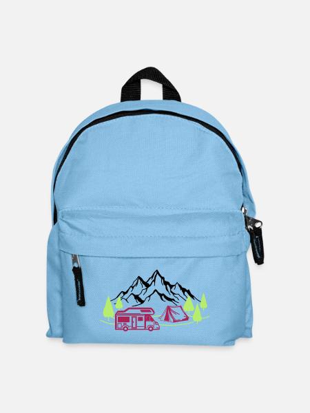 Vacances à la montagne - Sac à dos Enfant - bleu clair