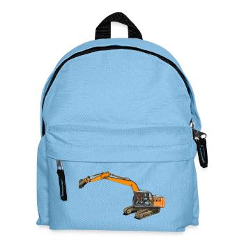 Löffelbagger greift ein - Kinder Rucksack - Hellblau - Vorne