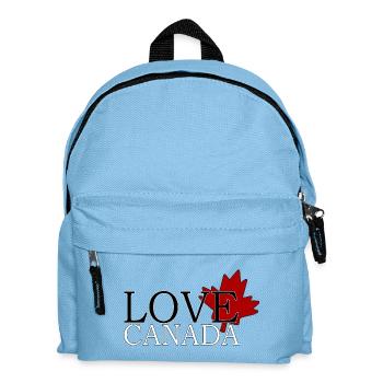 Love Canada - Kids' Backpack - light blue - Front