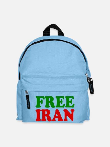 Free iran - Kinder Rucksack - Hellblau