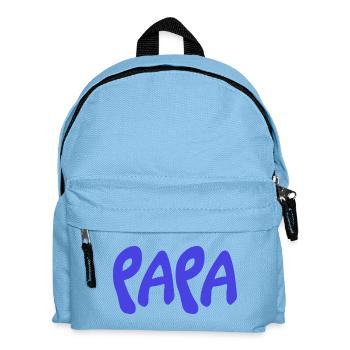 PAPA. VATERTAG. FROHER VATERTAG. ALLES GUTE ZUM GEBURTSTAG. - Kinder Rucksack - Hellblau - Vorne