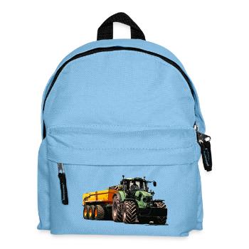 Tracteur avec remorque à benne basculante - Sac à dos Enfant - bleu clair - Devant