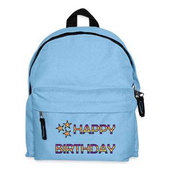 ANNIVERSAIRE. HAPPY BIRTHDAY - Sac à dos Enfant - bleu clair - Devant