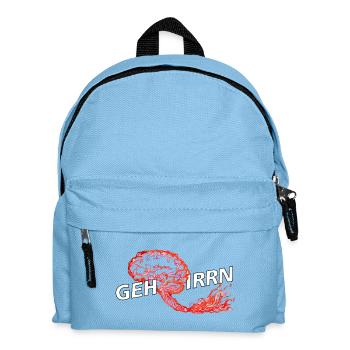 241012 Hirnzopf 077 DRUCK neu 1031 - Kinder Rucksack - Hellblau - Vorne