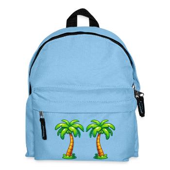 palmen - Kinder Rucksack - Hellblau - Vorne