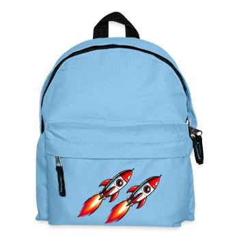 Bande dessinée fusée - Sac à dos Enfant - bleu clair - Devant